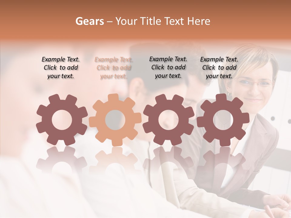 Businesspeople Corporate Team PowerPoint Template