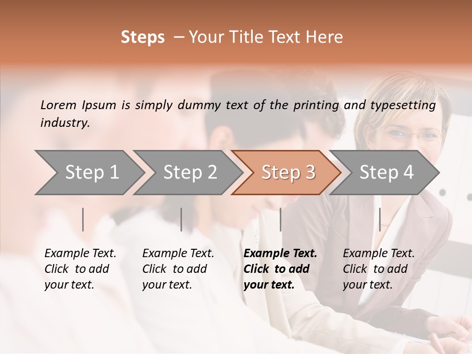 Businesspeople Corporate Team PowerPoint Template