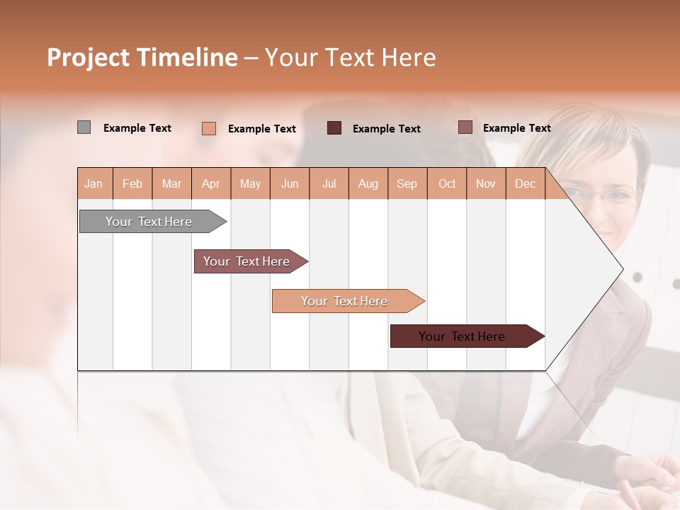 Businesspeople Corporate Team PowerPoint Template