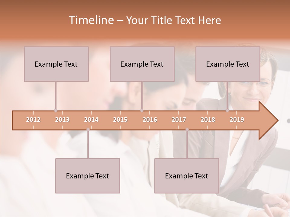 Businesspeople Corporate Team PowerPoint Template