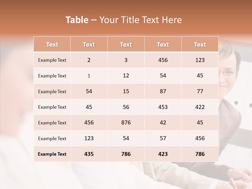 Businesspeople Corporate Team PowerPoint Template