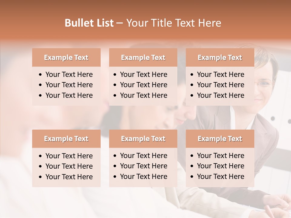 Businesspeople Corporate Team PowerPoint Template