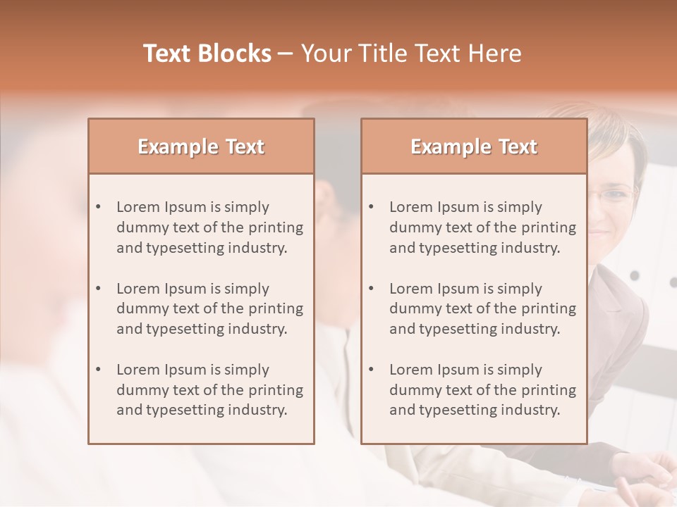 Businesspeople Corporate Team PowerPoint Template