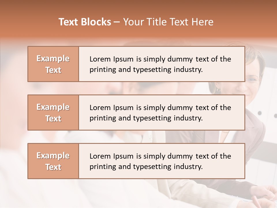 Businesspeople Corporate Team PowerPoint Template