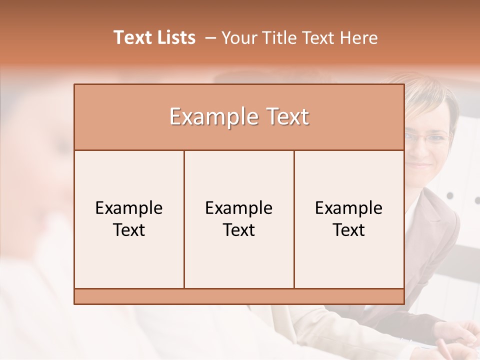Businesspeople Corporate Team PowerPoint Template