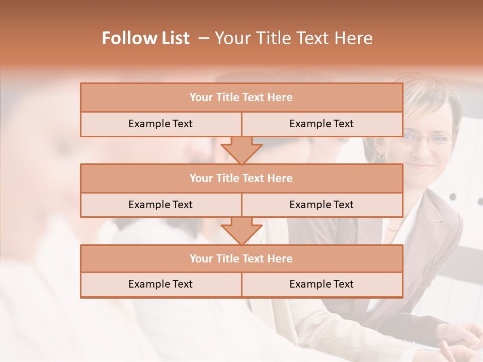 Businesspeople Corporate Team PowerPoint Template