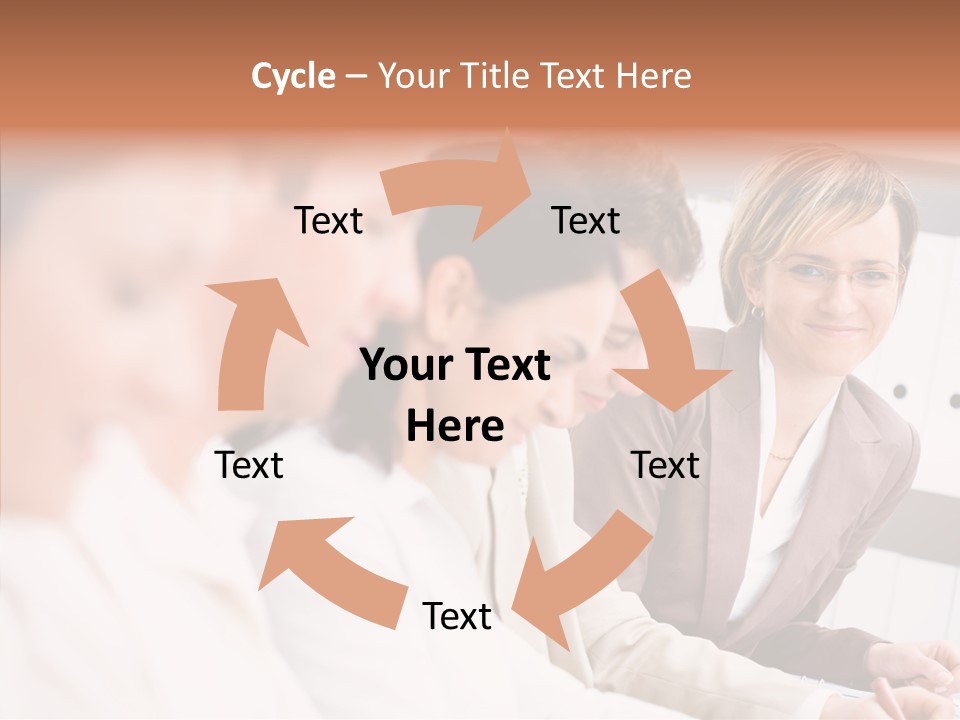 Businesspeople Corporate Team PowerPoint Template