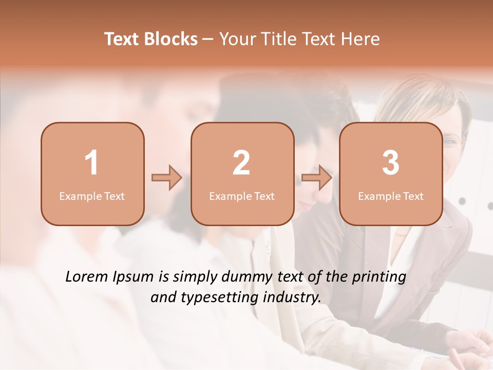 Businesspeople Corporate Team PowerPoint Template