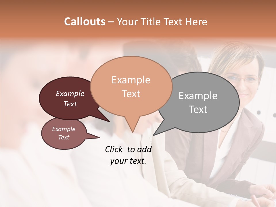 Businesspeople Corporate Team PowerPoint Template