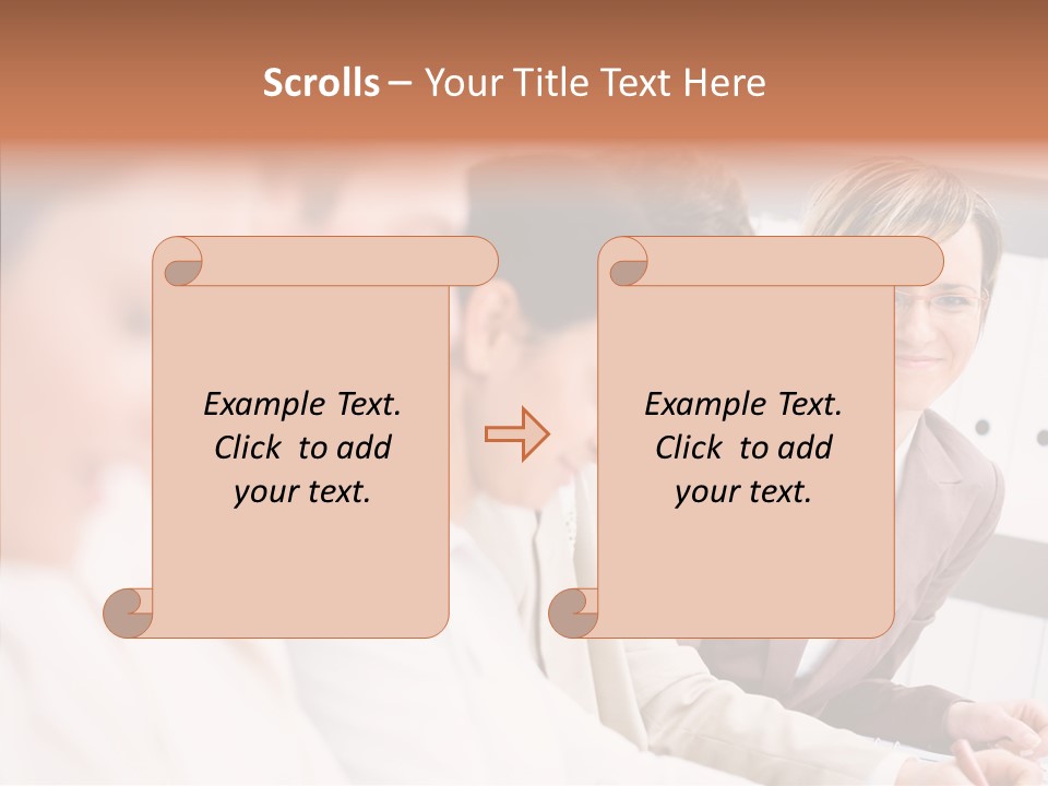 Businesspeople Corporate Team PowerPoint Template