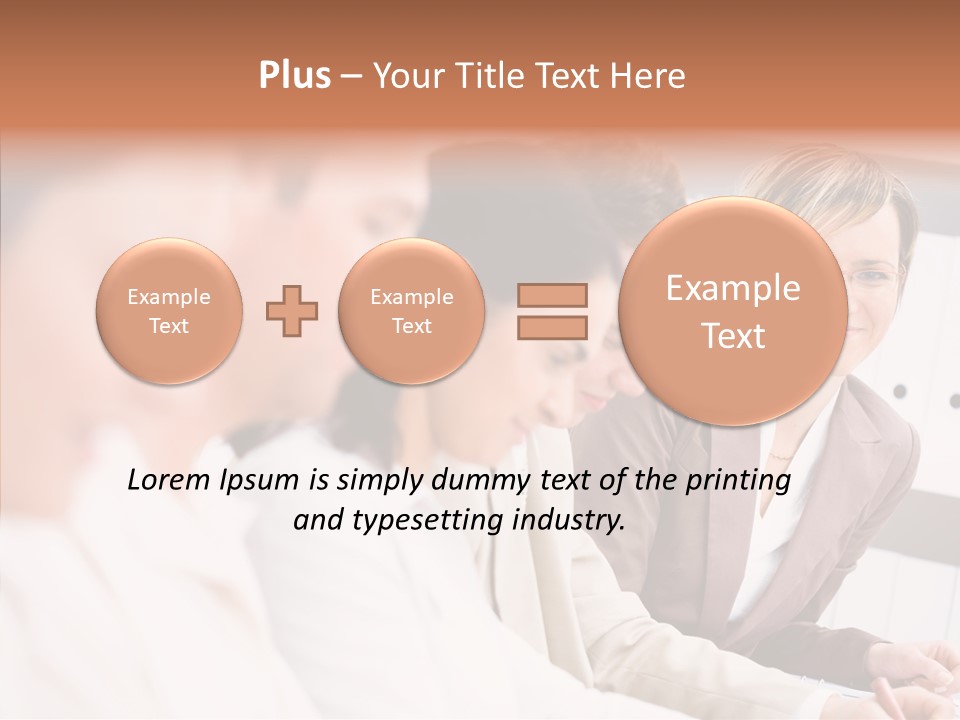 Businesspeople Corporate Team PowerPoint Template