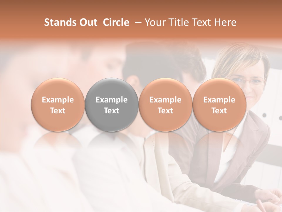 Businesspeople Corporate Team PowerPoint Template