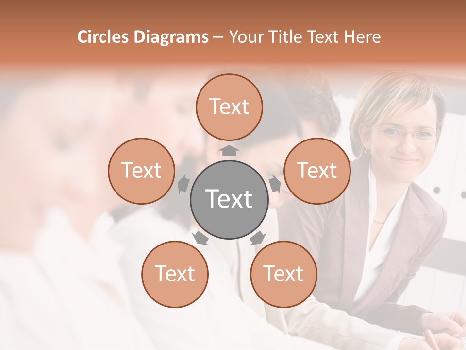 Businesspeople Corporate Team PowerPoint Template