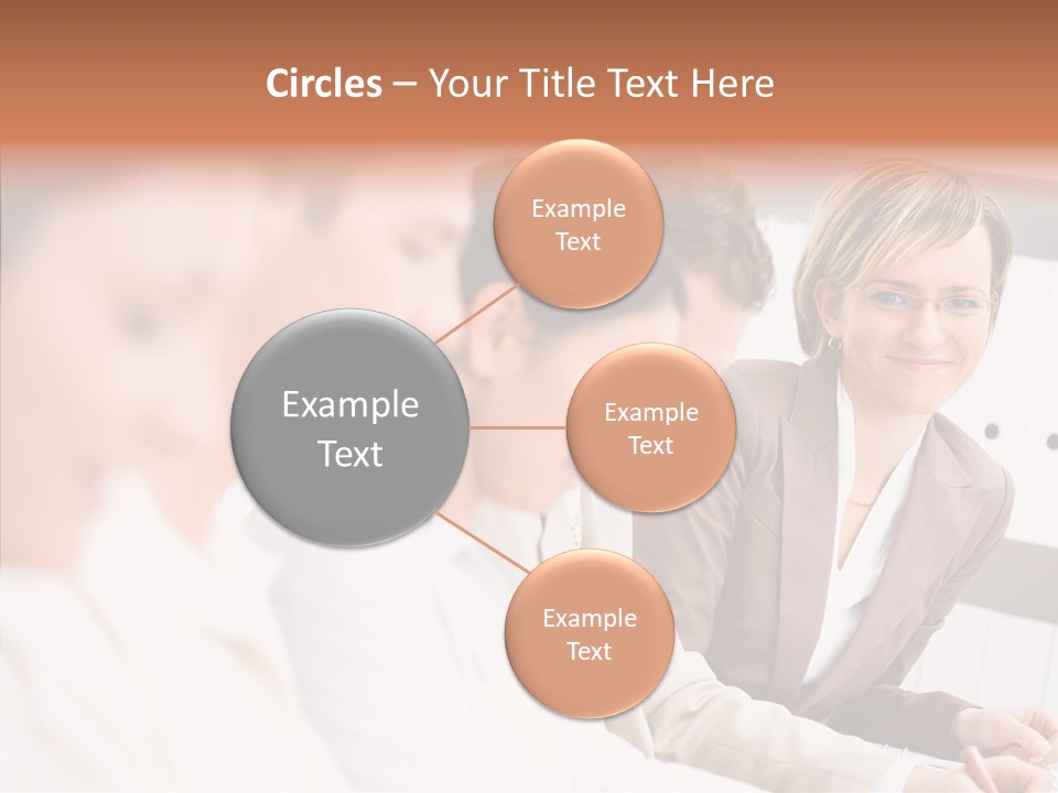 Businesspeople Corporate Team PowerPoint Template