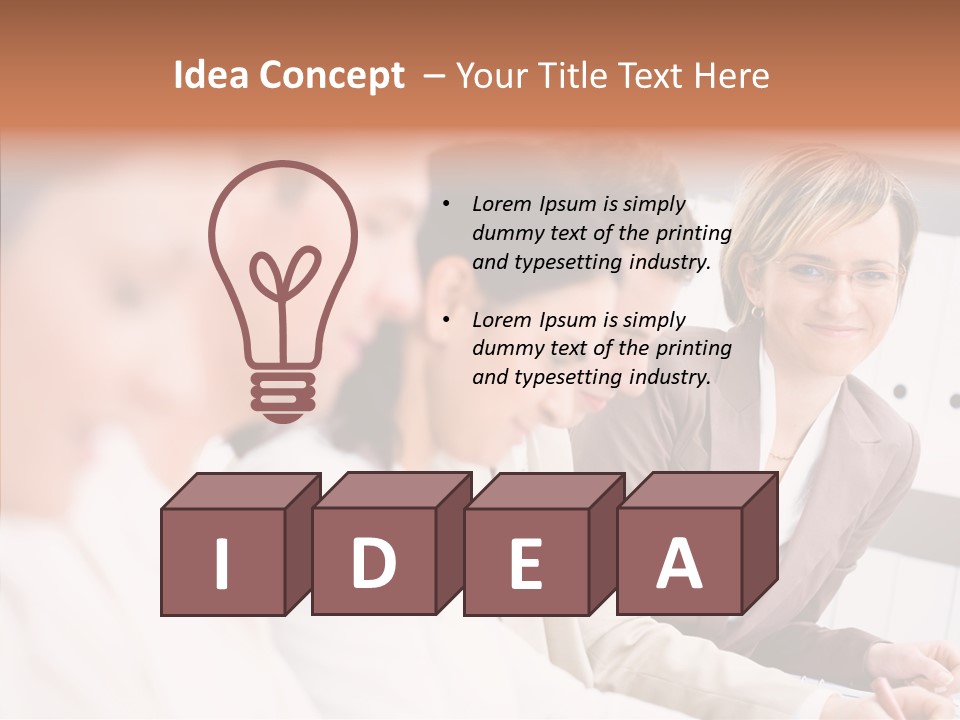Businesspeople Corporate Team PowerPoint Template