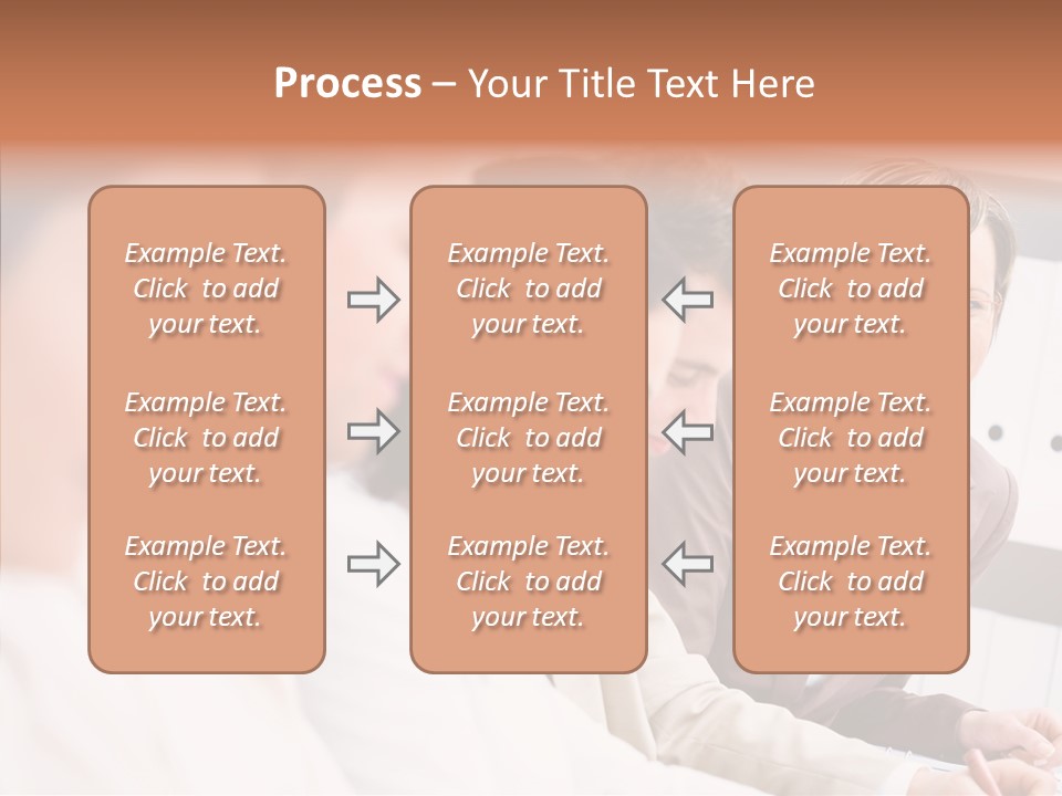 Businesspeople Corporate Team PowerPoint Template
