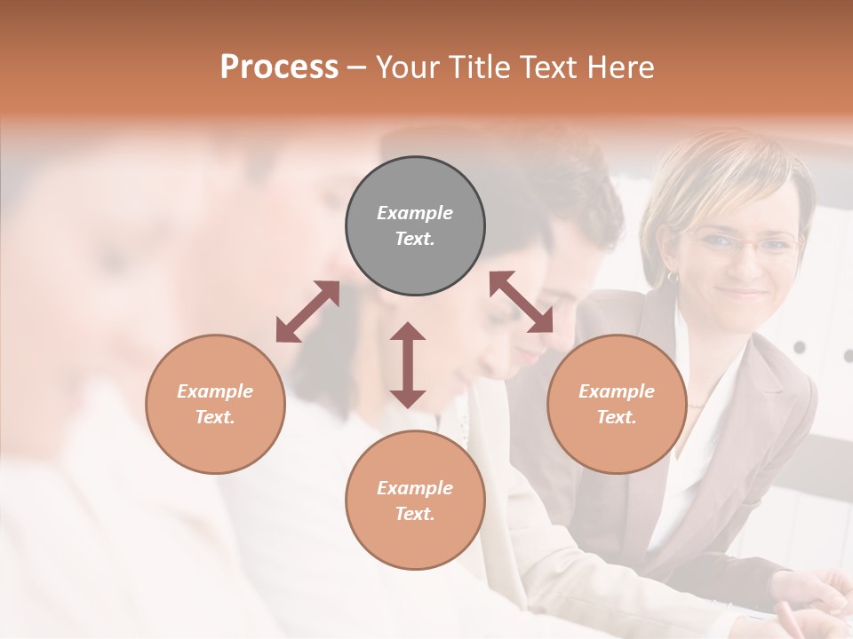 Businesspeople Corporate Team PowerPoint Template