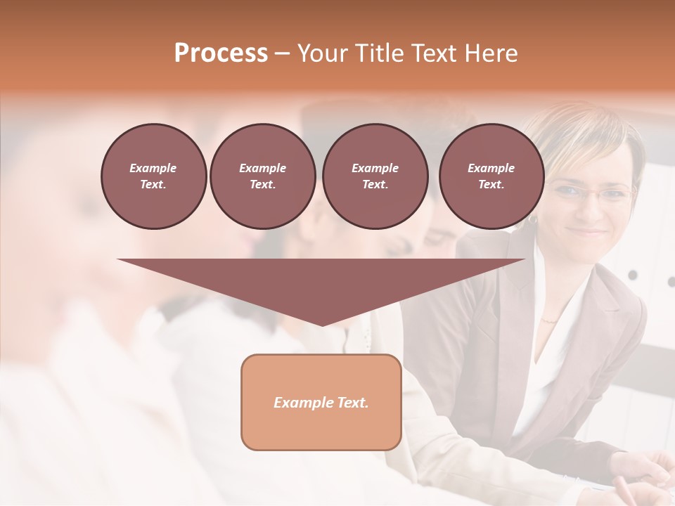 Businesspeople Corporate Team PowerPoint Template