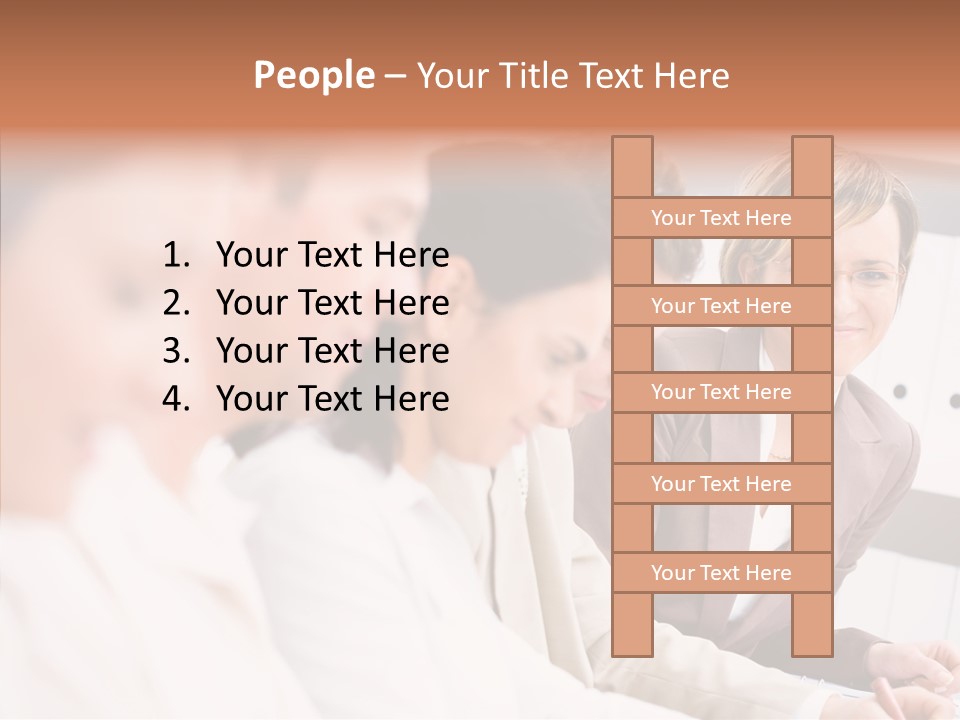 Businesspeople Corporate Team PowerPoint Template