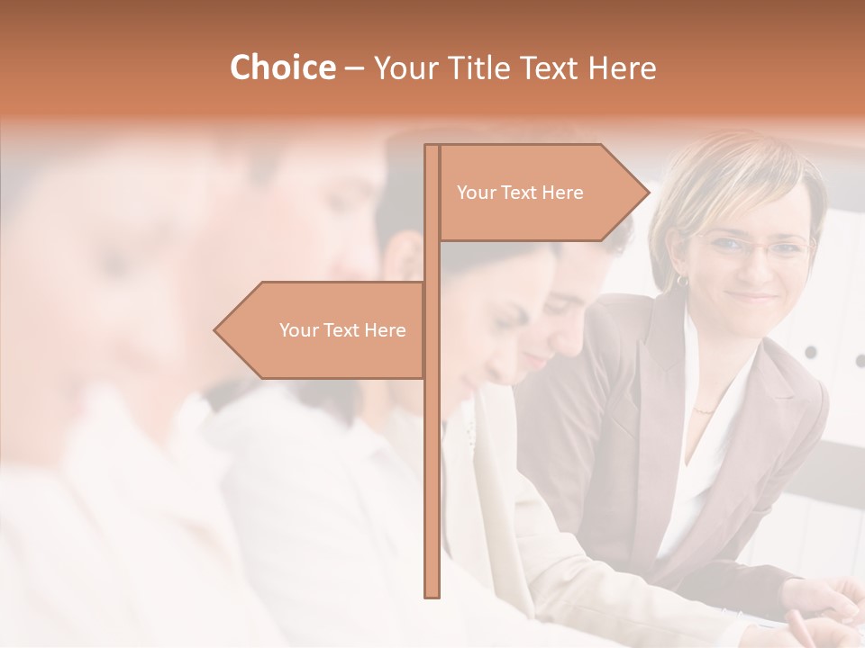 Businesspeople Corporate Team PowerPoint Template