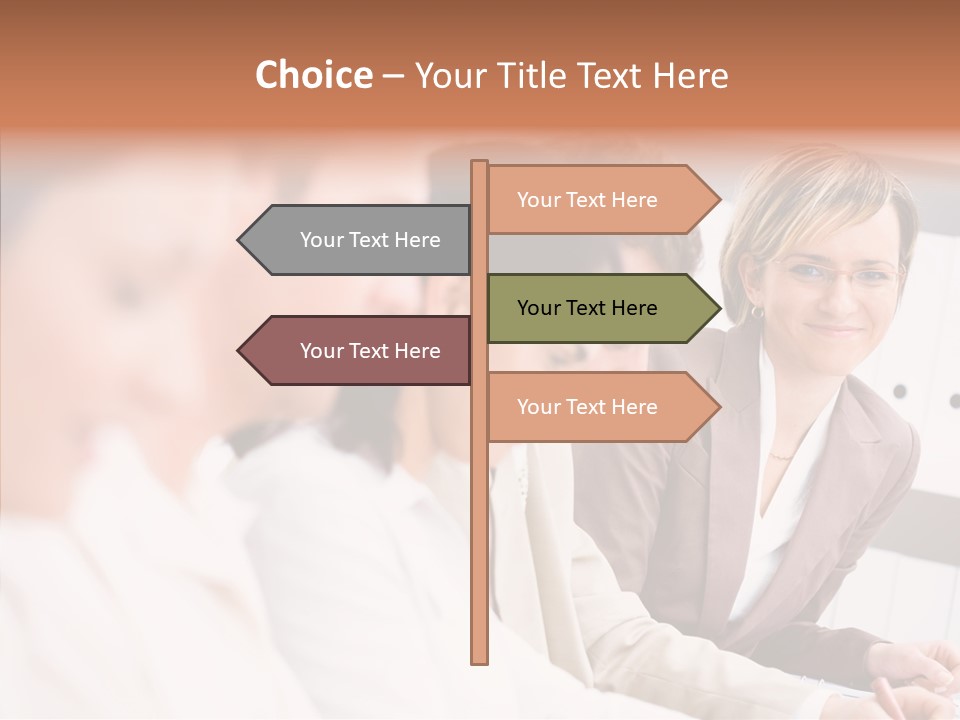 Businesspeople Corporate Team PowerPoint Template