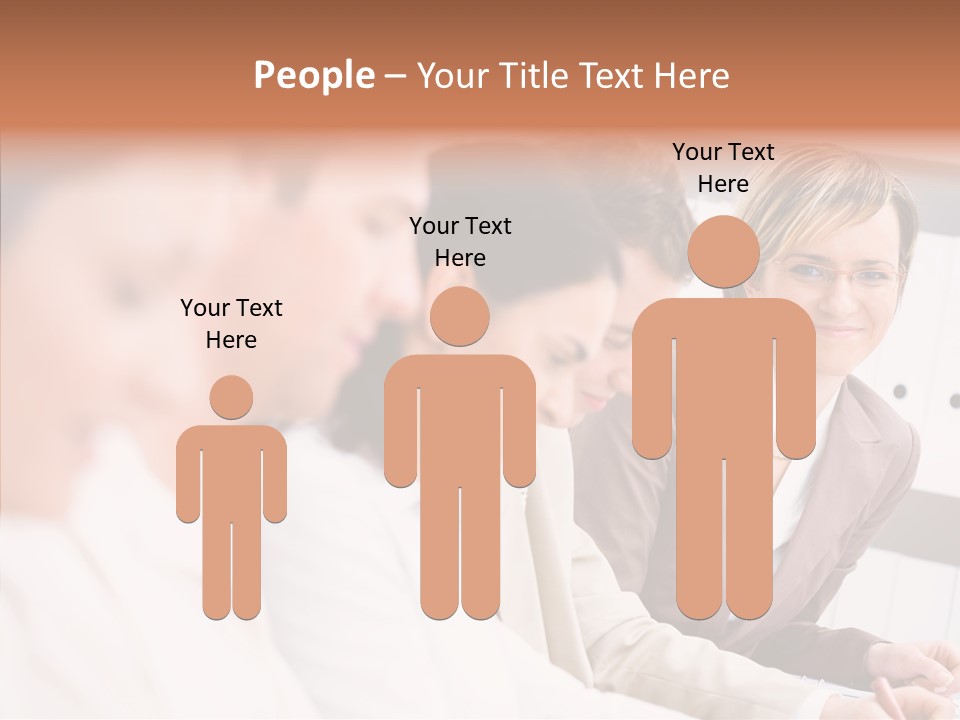 Businesspeople Corporate Team PowerPoint Template