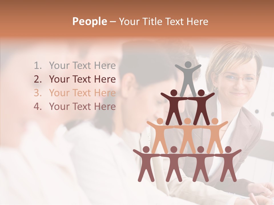 Businesspeople Corporate Team PowerPoint Template
