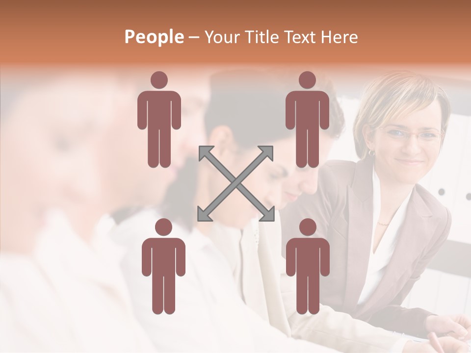 Businesspeople Corporate Team PowerPoint Template