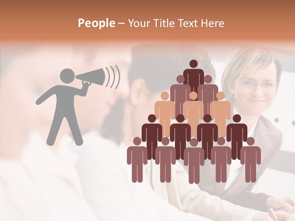 Businesspeople Corporate Team PowerPoint Template