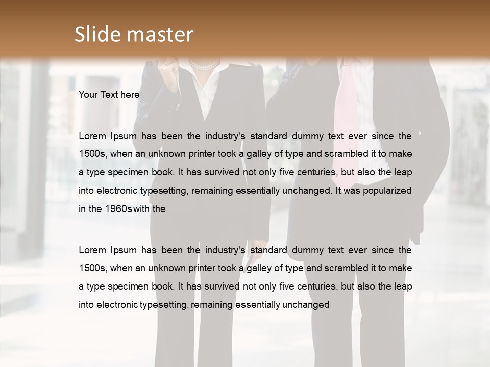 Teamwork Businessman Years PowerPoint Template