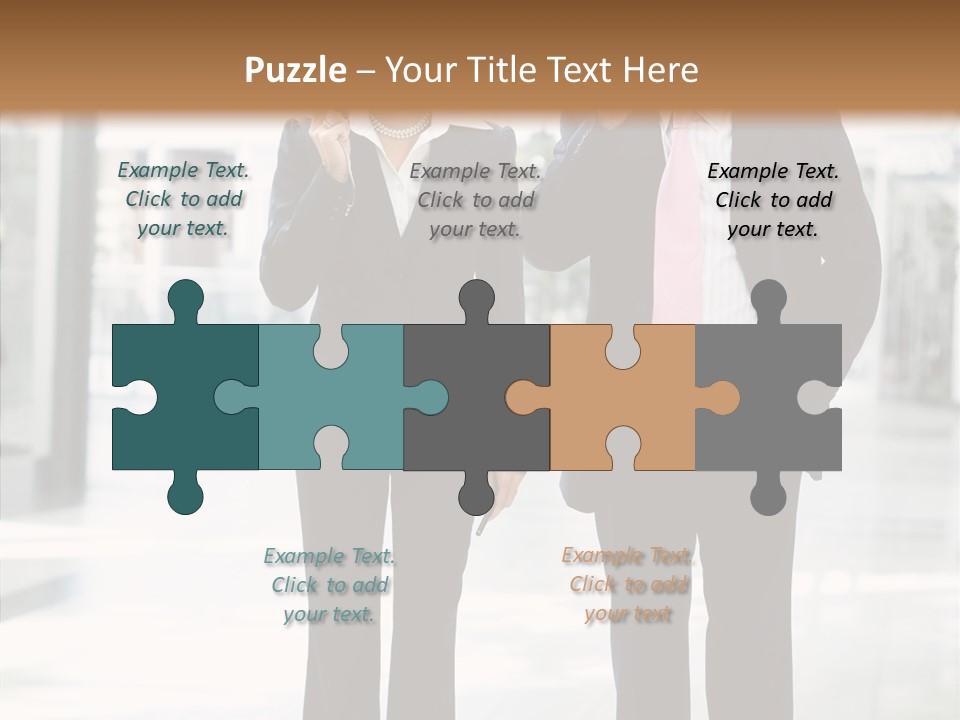 Teamwork Businessman Years PowerPoint Template