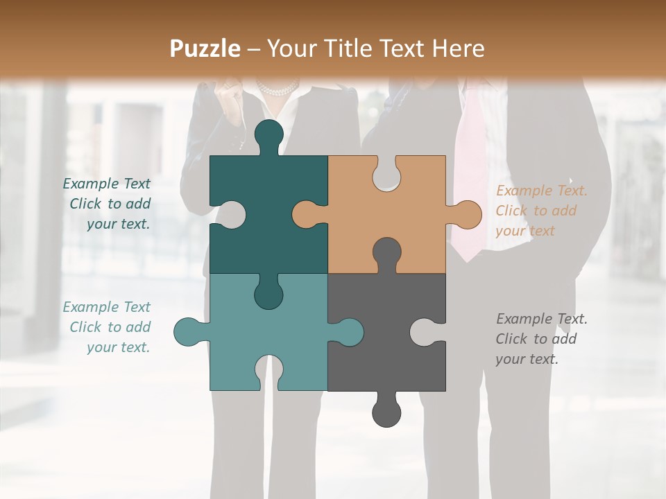 Teamwork Businessman Years PowerPoint Template