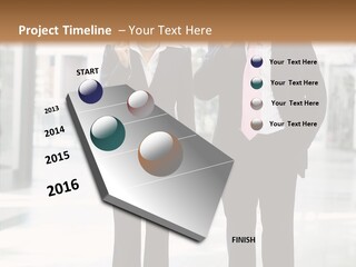 Teamwork Businessman Years PowerPoint Template
