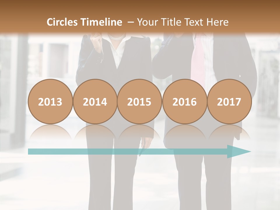 Teamwork Businessman Years PowerPoint Template