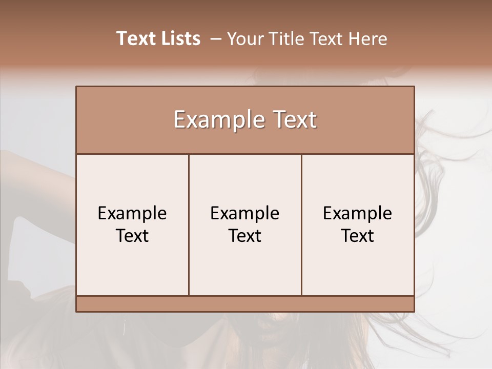 Board Character Table PowerPoint Template