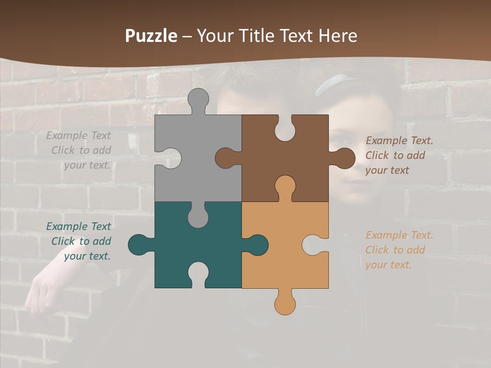 Teenager Date Couple PowerPoint Template