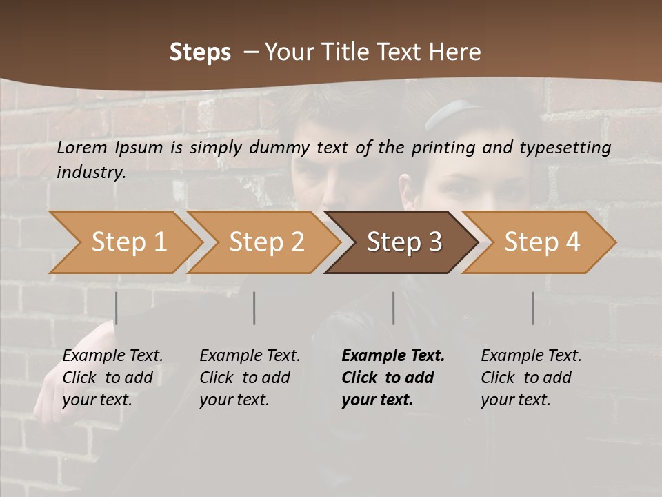 Teenager Date Couple PowerPoint Template