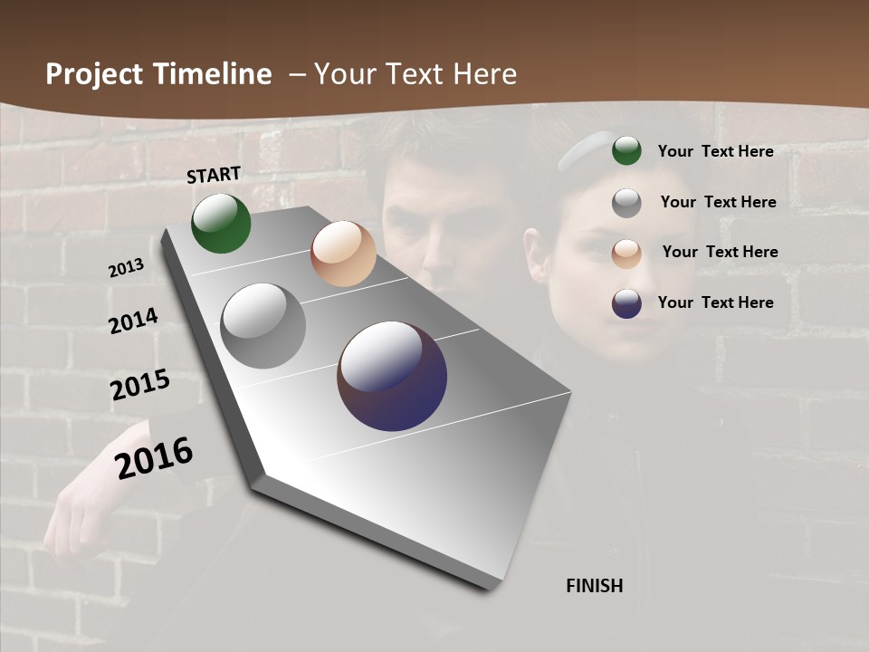 Teenager Date Couple PowerPoint Template