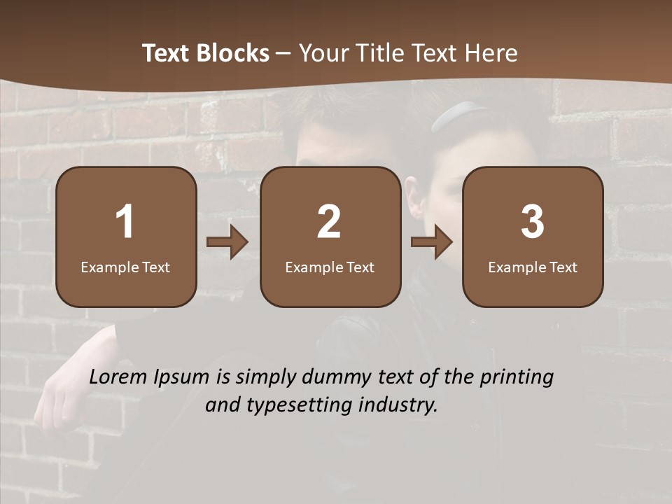 Teenager Date Couple PowerPoint Template