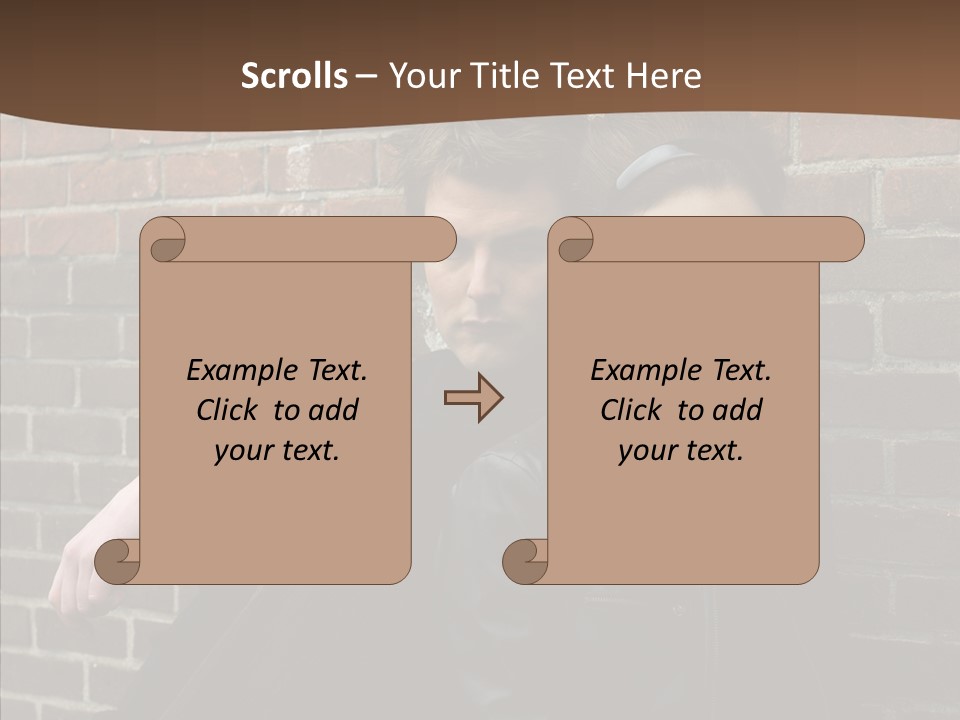 Teenager Date Couple PowerPoint Template