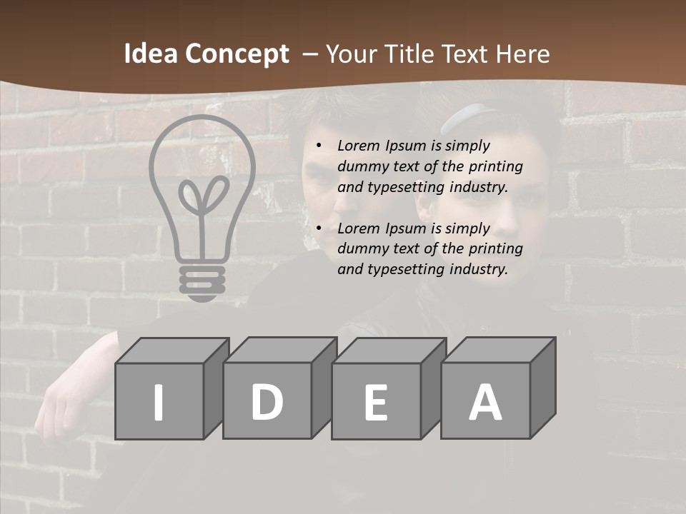 Teenager Date Couple PowerPoint Template