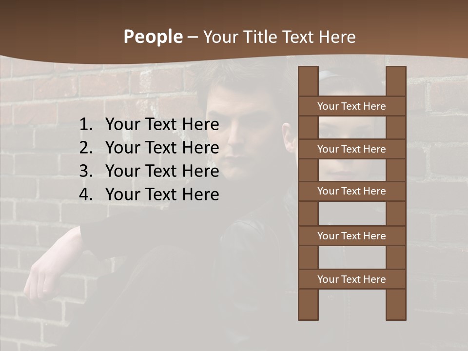 Teenager Date Couple PowerPoint Template