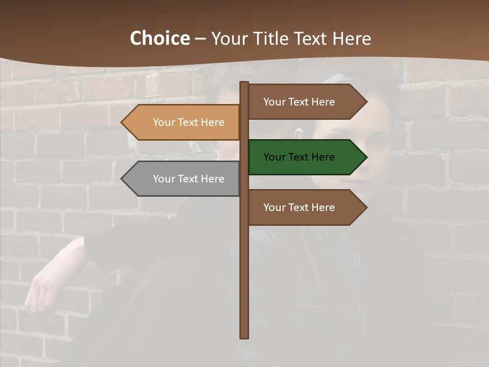 Teenager Date Couple PowerPoint Template