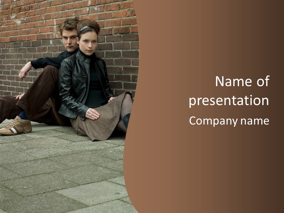 Stylish Female Attraction PowerPoint Template