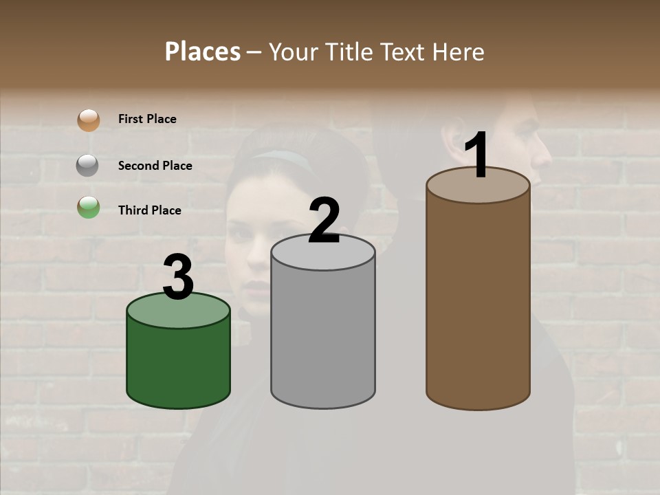 Pair Hair Female PowerPoint Template