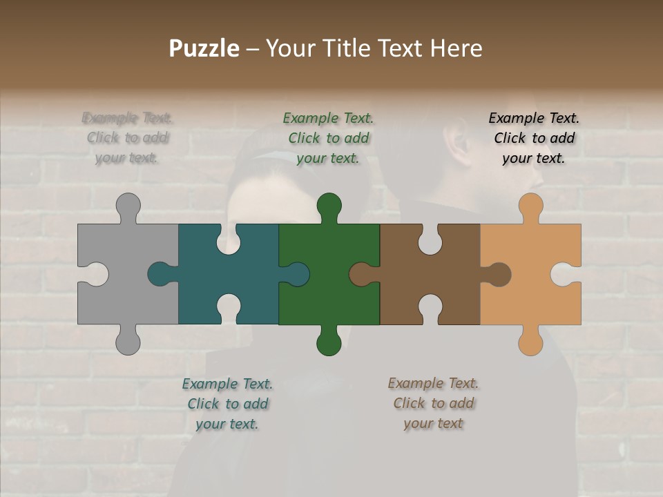 Pair Hair Female PowerPoint Template