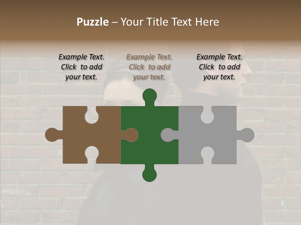 Pair Hair Female PowerPoint Template