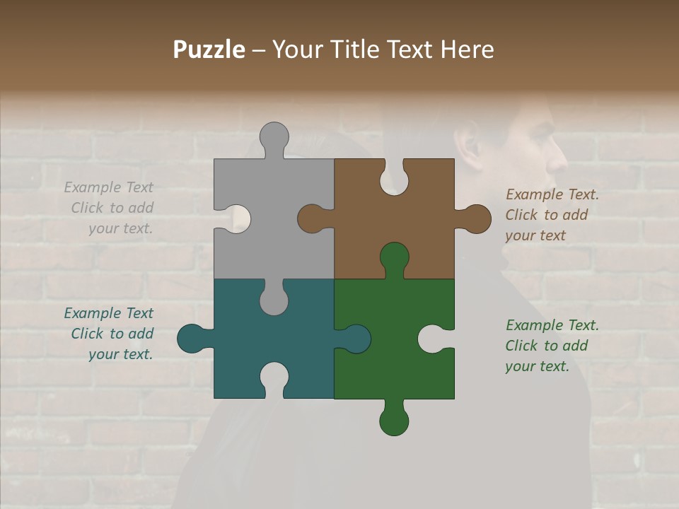 Pair Hair Female PowerPoint Template