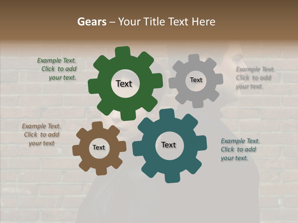 Pair Hair Female PowerPoint Template