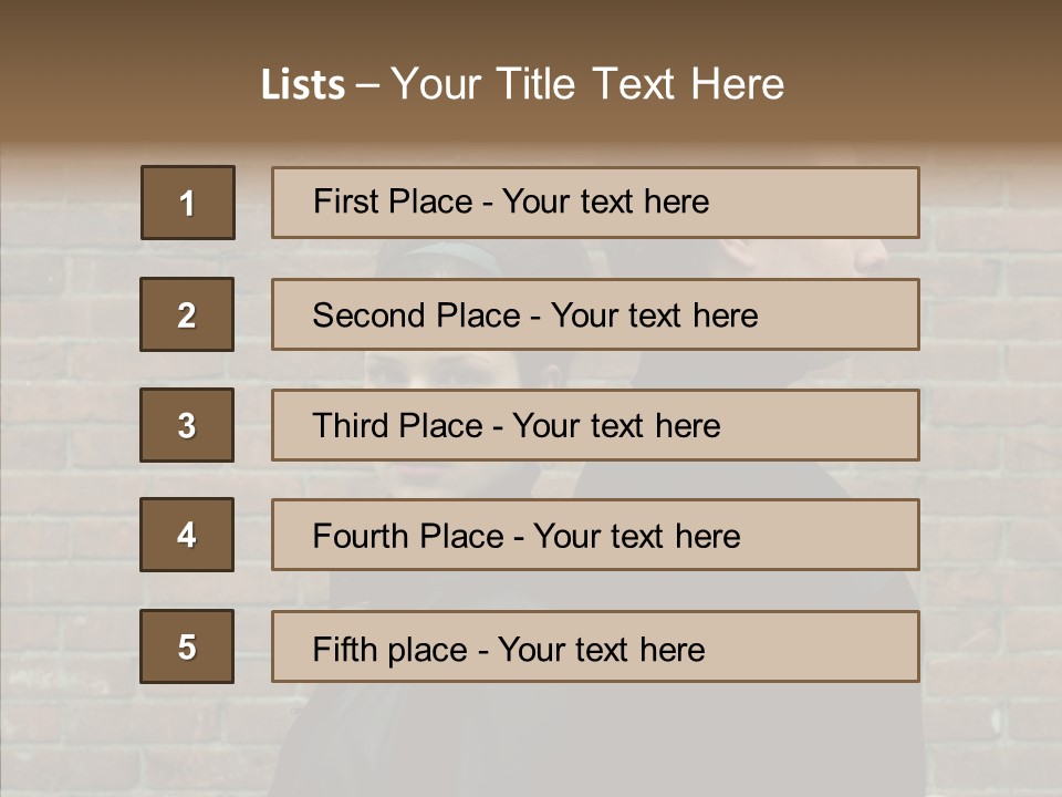 Pair Hair Female PowerPoint Template